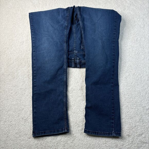 The Perfect Jean NYC Slim Thick‎ Fit Knight Dark Blue 36x34 Comfy Stretch Denim - Picture 3 of 16